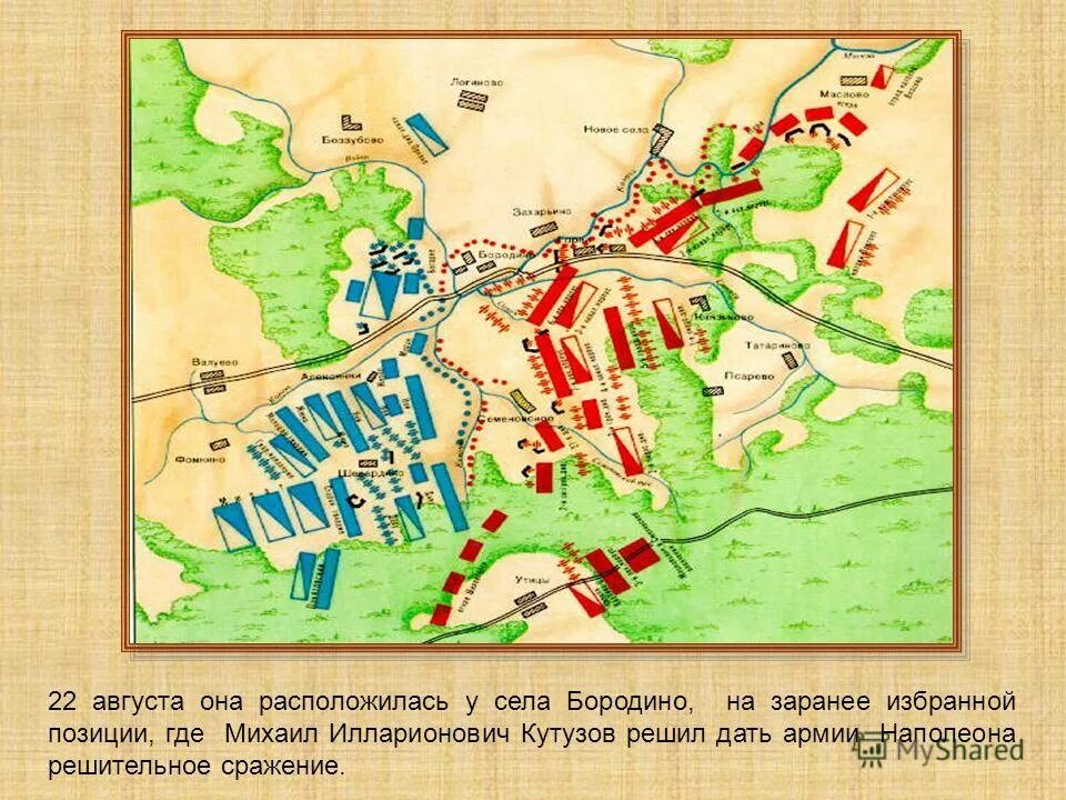 Где происходило бородинское сражение. Где происходило бородинское сражение