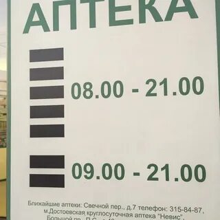 Часы работы аптек спб
