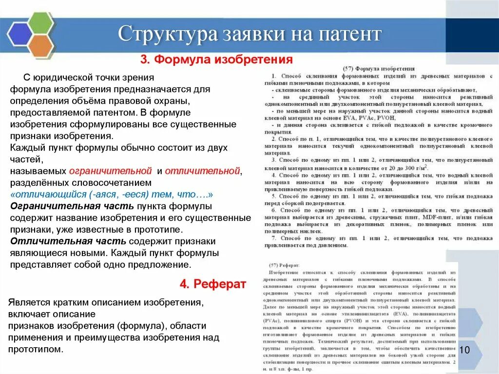 Патент предоставляет право. Структура заявки на патент. Структура заявки на изобретение. Структура патента на изобретение. План заявки на патент..