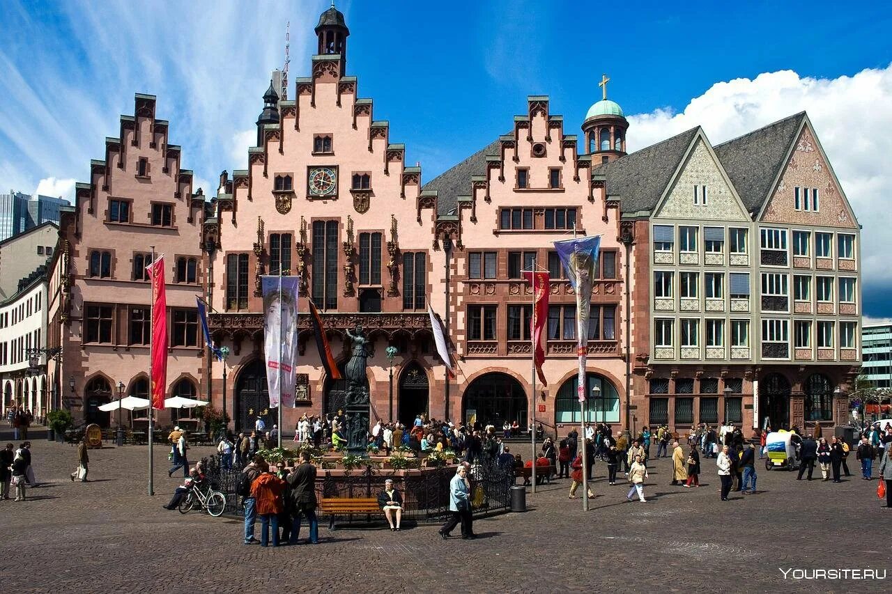 • frankfurt am main, hesse, германия. Франкфурт-на-майне старый город. Площадь рёмерберг во франкфурте на майне. Германия гессен франкфурт-на-майне. Франкфурт-на-майне центр города.