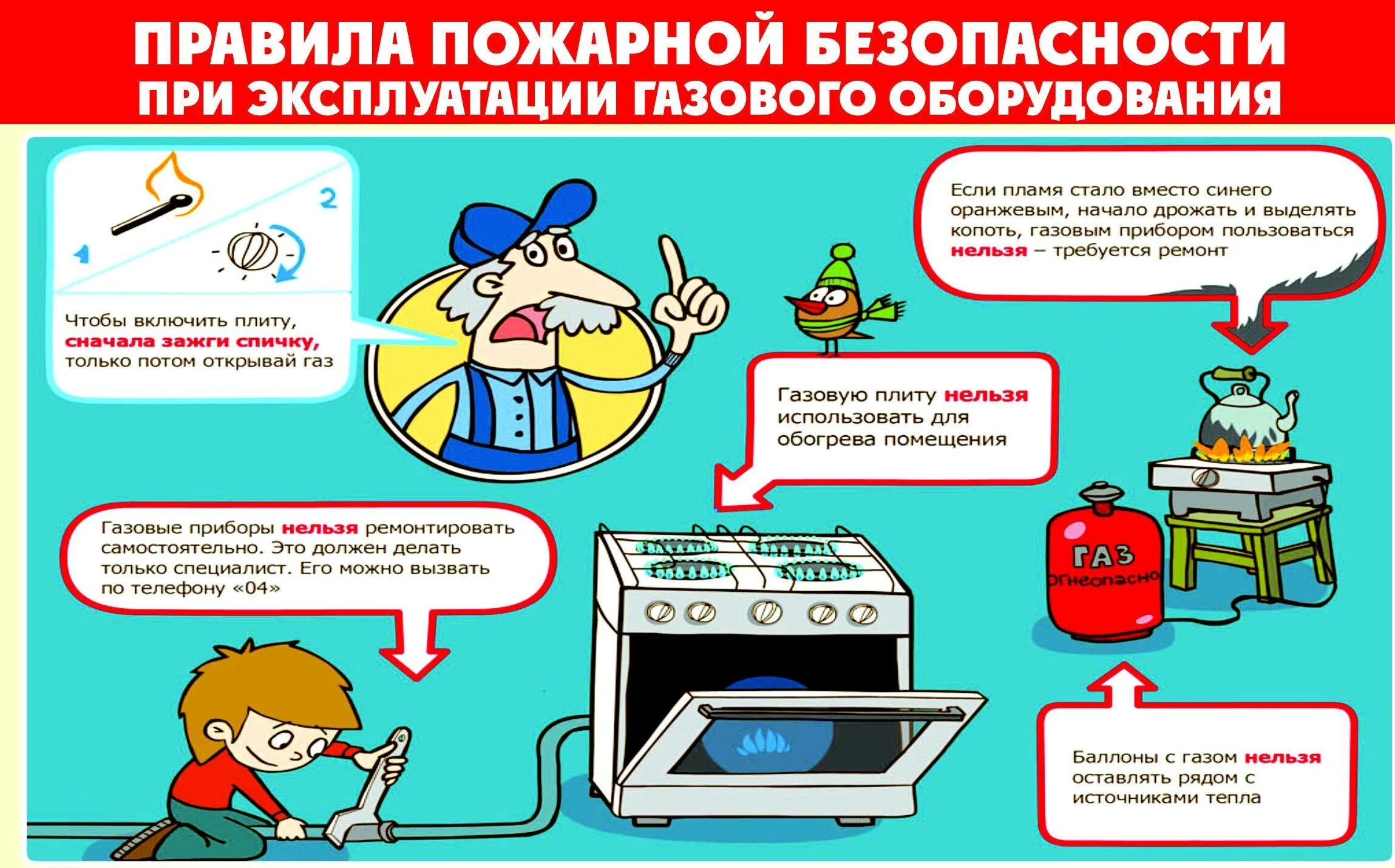 Инструкция по использованию газа