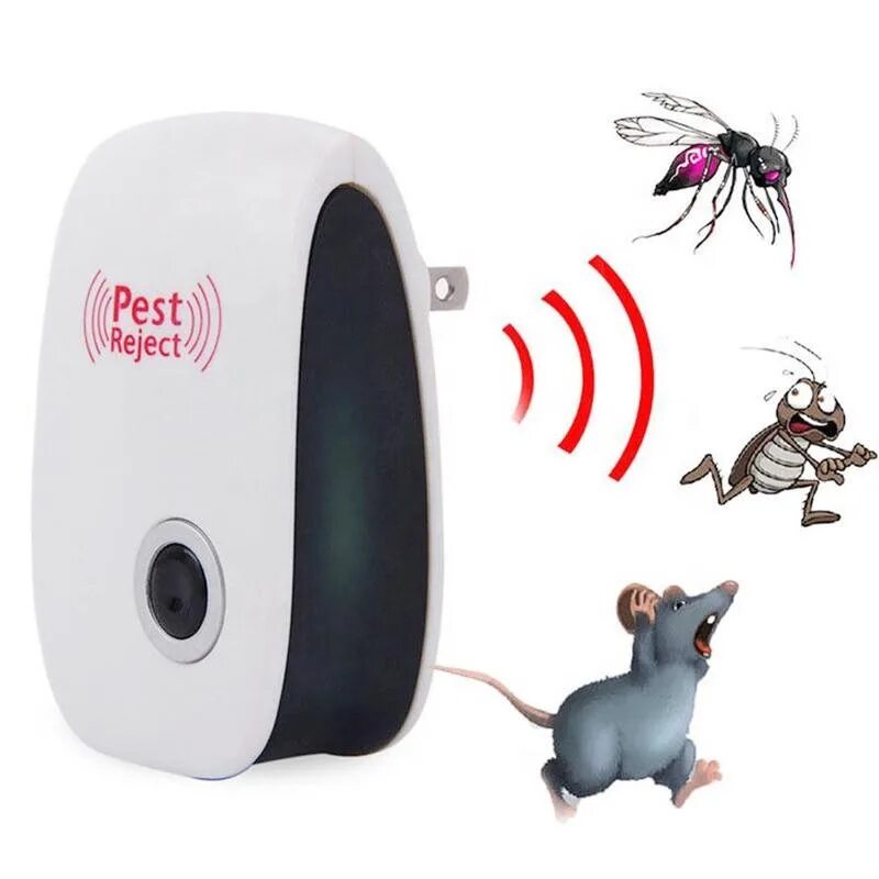 Мыши мухи. Ultrasonic Electronic Pest Repeller. Отпугиватель грызунов и насекомых Pest Repeller.