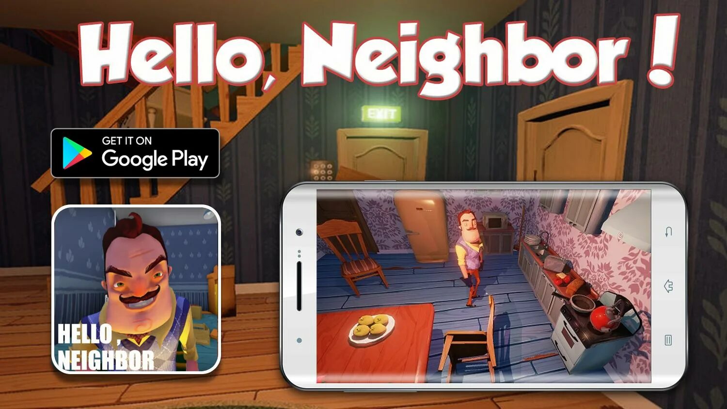 Привет сосед 1. Neighbor google play. Привет сосед игра сосед. Get out hello neighbor. Neighbor google play.
