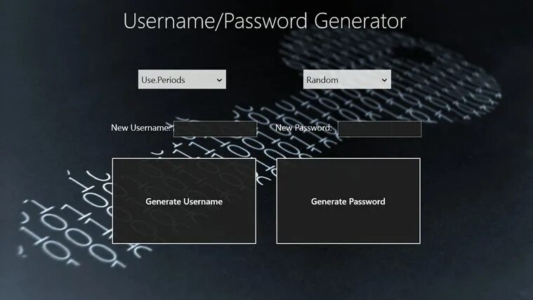 Get username password