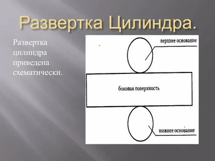 Разверткой цилиндра является