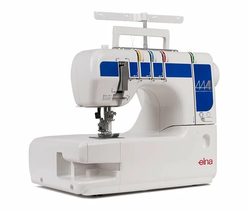 Распошивальная машина elna. Машинка 4 нитка. Елна 444 распошивальная. Эльна 444 распошивальная машина. Elna 444.