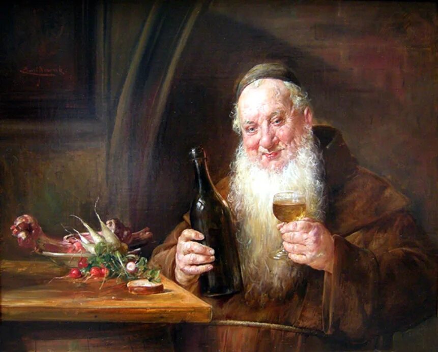 Пьющий старик