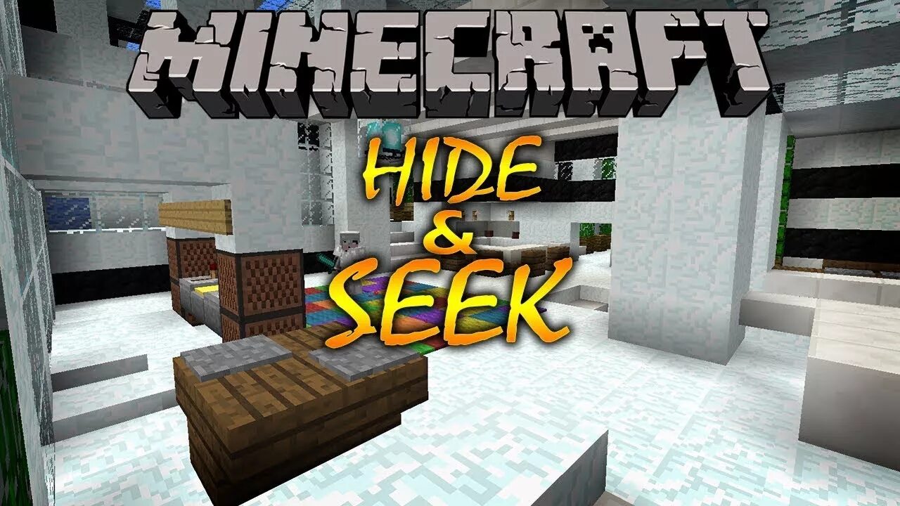 ПРЯТКИ майнкрафт. Hide and seek майнкрафт. Майнкрафт ПРЯТКИ фото. Картинка карты Minecraft Hide and seek. Карта пряток 1.12