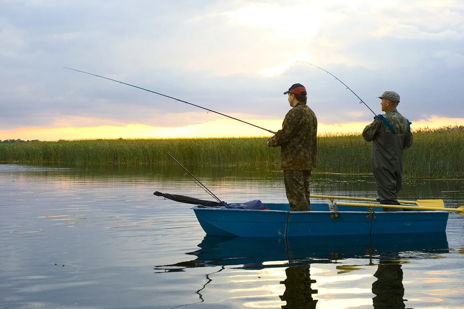 Лов рыбы на озерах