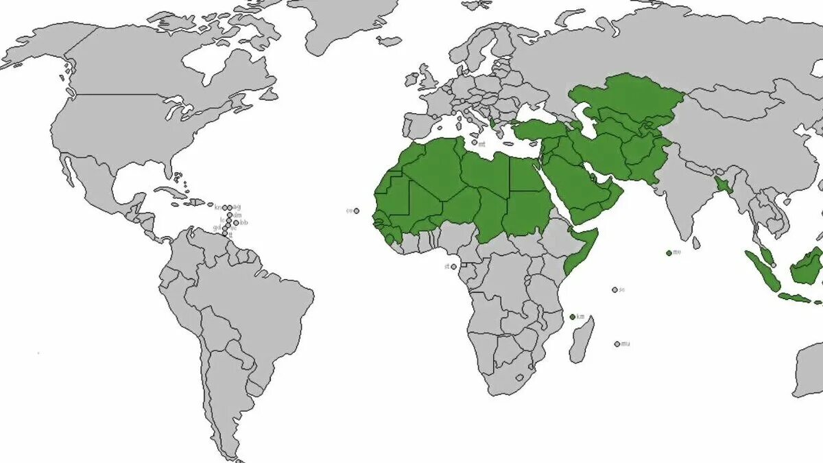 Карта распространения Ислама в мире. Карта Ислама в мире. Распространенность Ислама в мире карта. Какой мусульман в мире