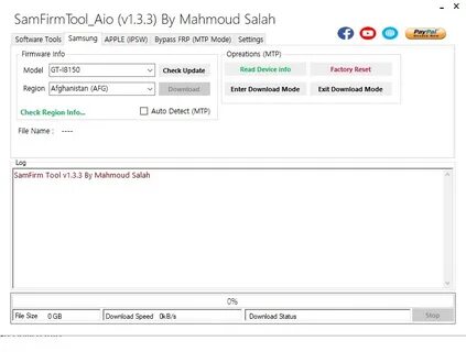 Samfirm tool
