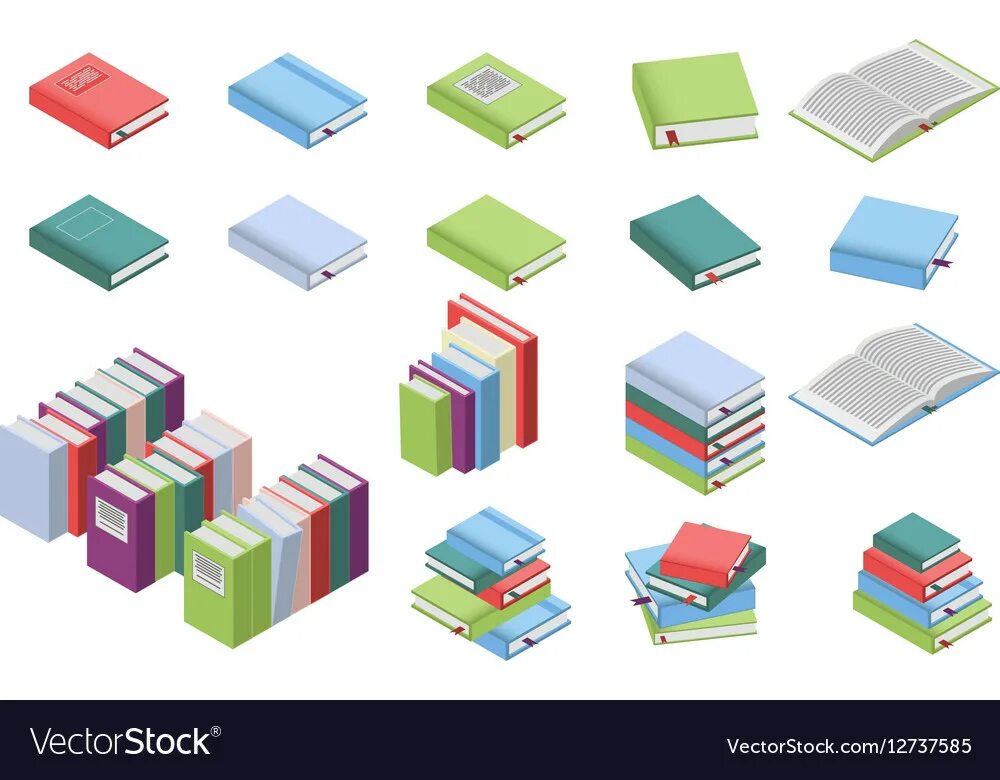 Учебник page. Isometric book. Isometric vector book. Книги Флат. Энциклопедия вектор.