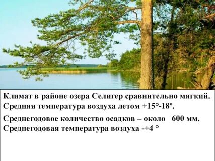 Селигер имеет ледниковое происхождение