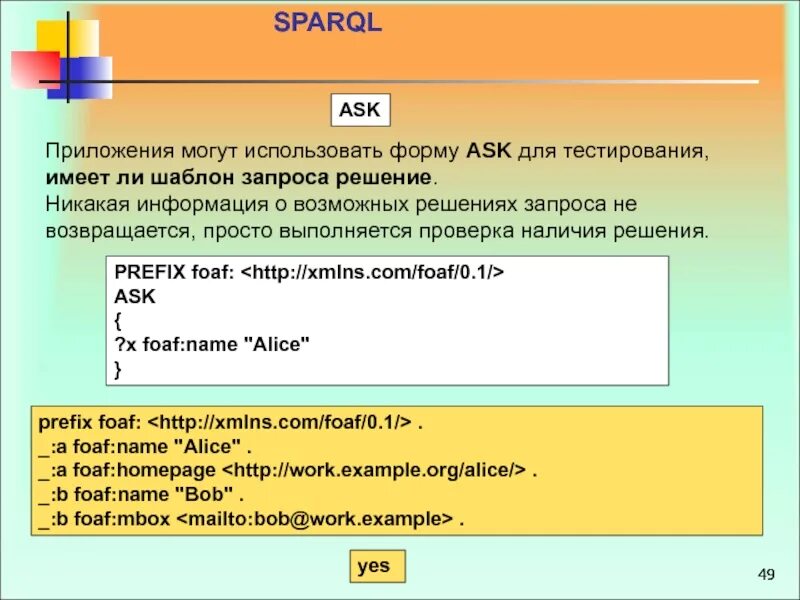 Решение запроса.