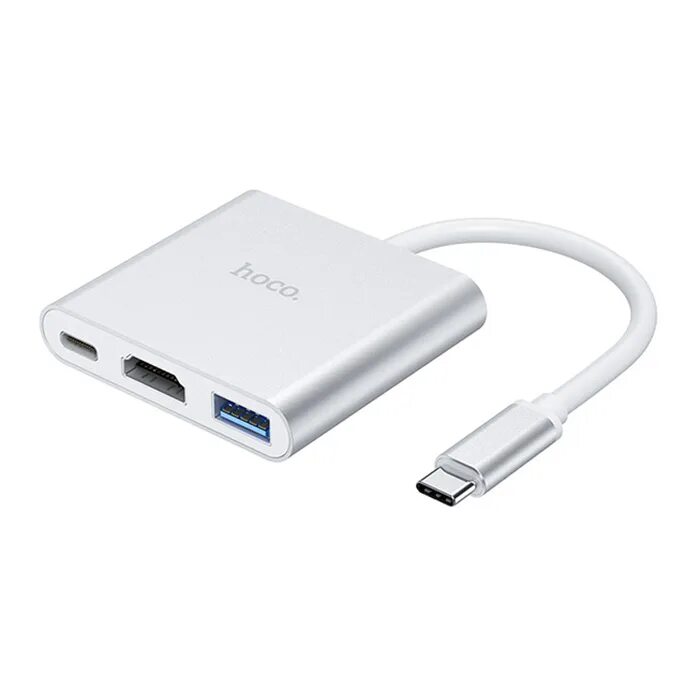 Easy 14. Hoco hb14. USB Hub Hoco HB-14. Hoco Type-c hb14. Переходник хаб Hoco hb14 easy use Type-c Adapter (Type-c to USB3.0+HDMI+PD), серебристый.