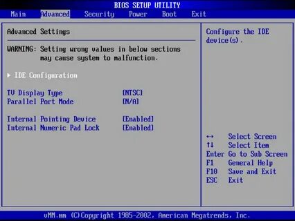 Bios setup перевод