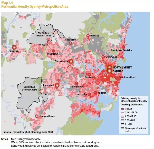 Карты 2009 года. Sydney Metropolitan area Map.