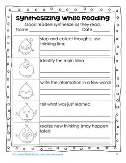 Task before reading