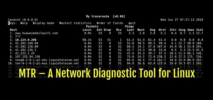 Ping tracert