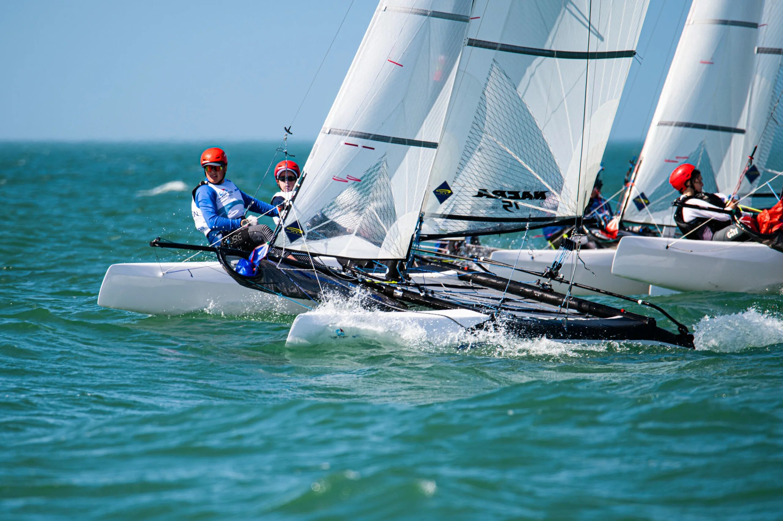 Nacra 15. ILCA 6 Sail. Парусный спорт iqfoil.