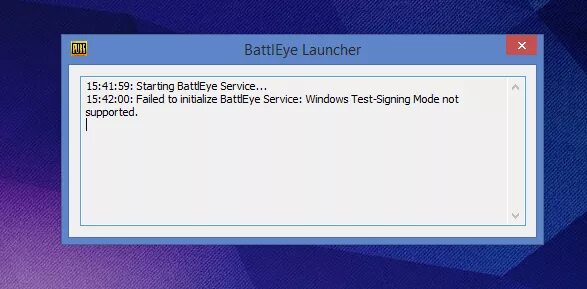 Battleye service is not running properly