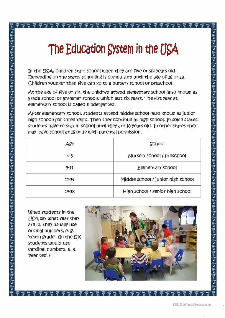 USA Education System. Education System in the USA Worksheets. Educational System in the USA топик. Schools in Britain Worksheets. Speak about your school