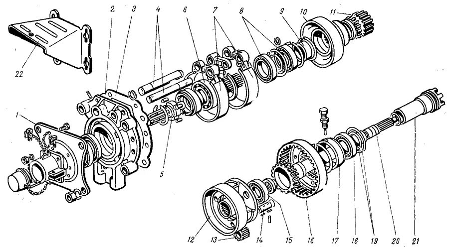Как снять вом на мтз. Вал отбора мощности МТЗ 82 схема. Схема вала отбора мощности МТЗ 82.1. Вал отбора мощности схема сборки МТЗ 80. Вал отбора мощности МТЗ 80 схема.