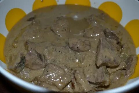 Печень с подливом из муки