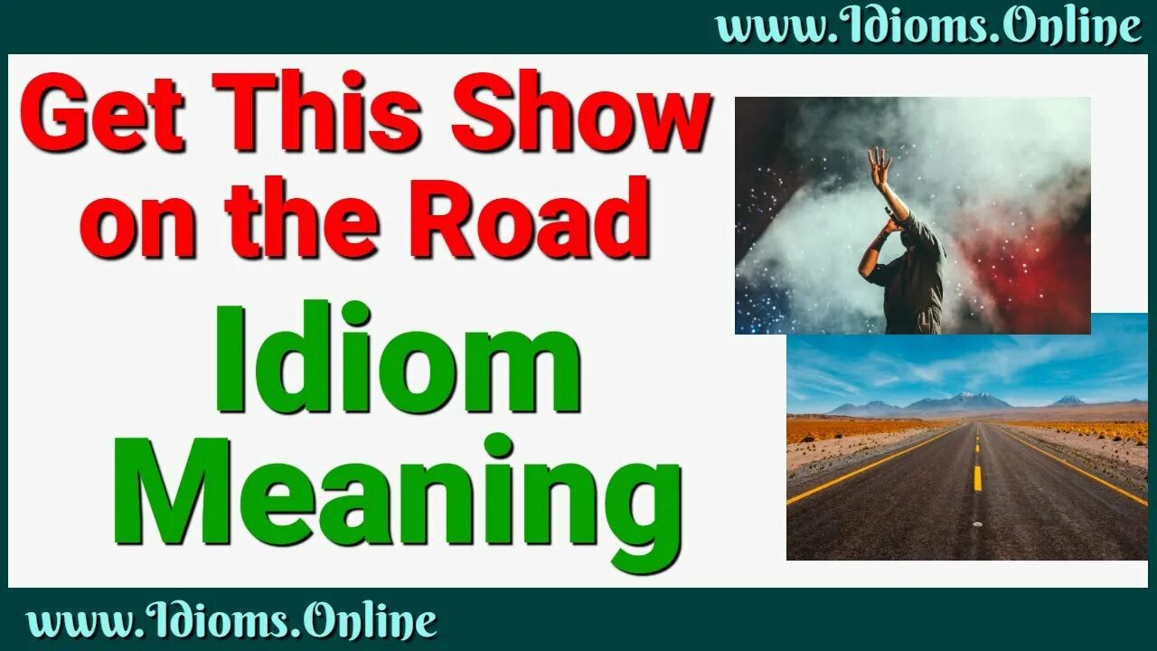Get the show on the road. Get this show on the road идиома. let&#039;s get this show on the road идиома. get the show on the road idiom. идиома lets hit the road.