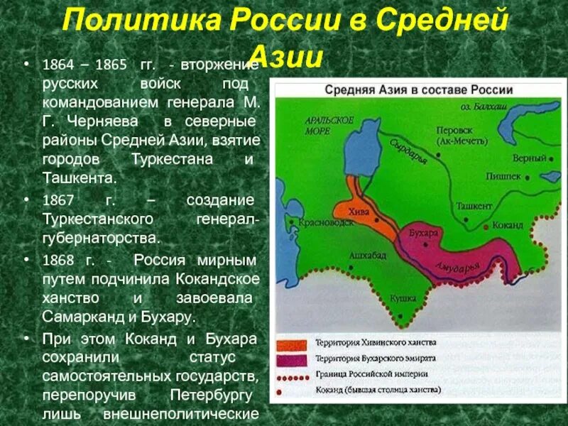 Политика россии в средней азии при александре. Политика России в средней Азии. Русские войска в средней Азии. Внешняя политика России в средней Азии. 1864 Территории средней Азии присоединены к России.