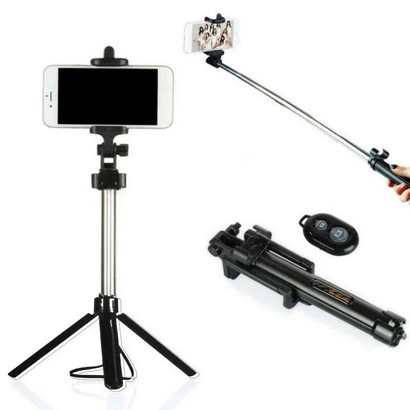 Монопод трипод с блютузом. Монопод + трипод с bluetooth пультом p40l. selfie stick integrated tripod k07. монопод с треногой и пультом wxy-01. монопод-трипод с блютуз пультом 1led p20s-1 белый.