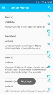 Ismlar ro yxati