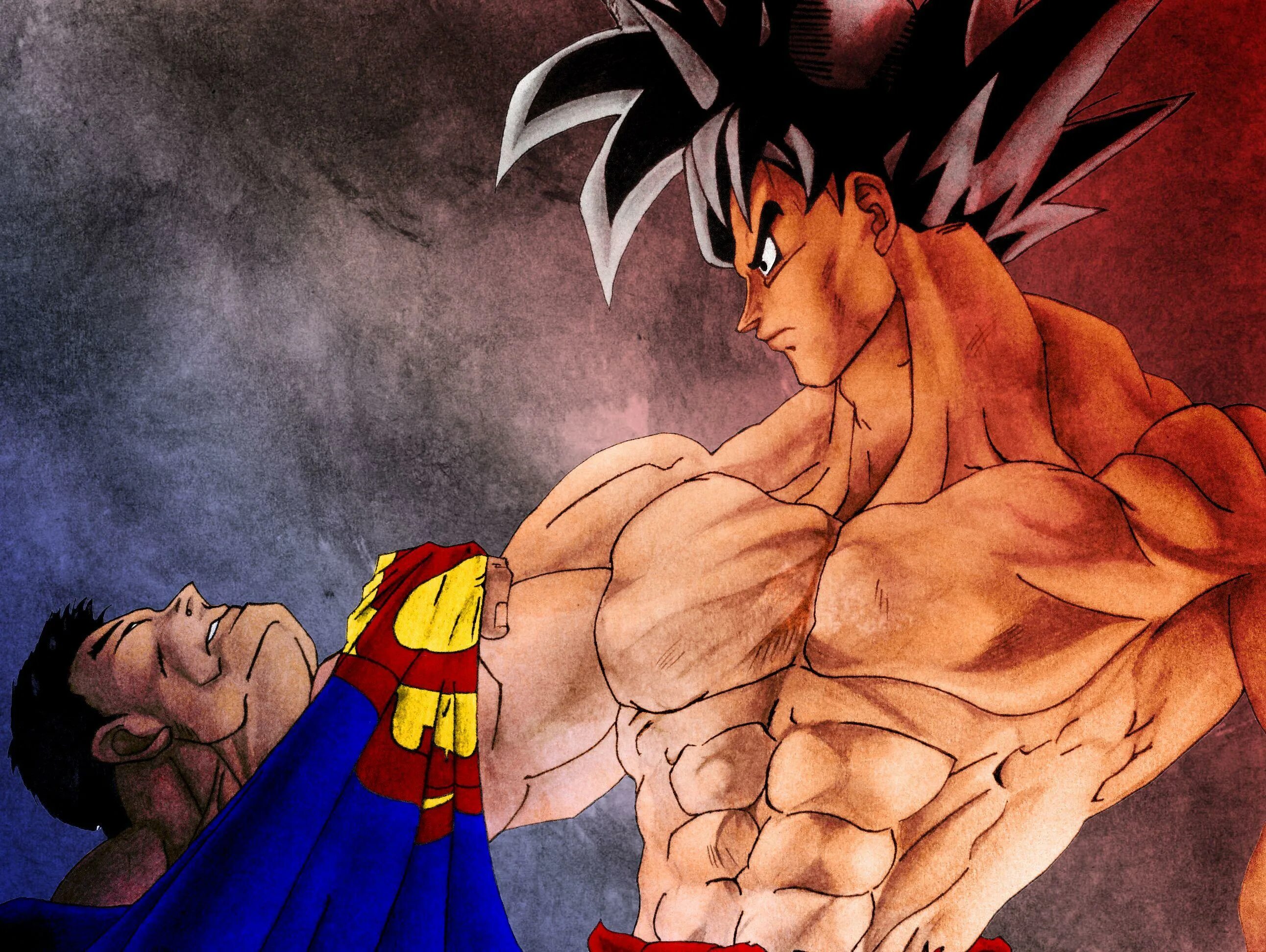 Гоку или сайтама. Гоку против Супермена. Супермен+Сайтама+Гоку. Goku vs Superman. Супермен против сон Гоку.
