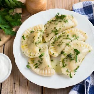 Вареники с яйцом