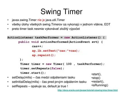 Swing timer