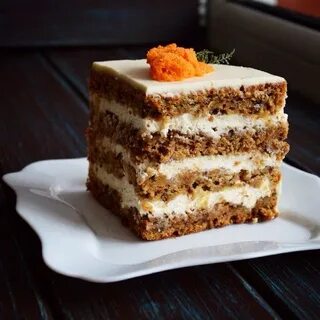 Торт морковный с апельсином и орехами