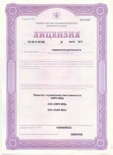 Лицензии пермь