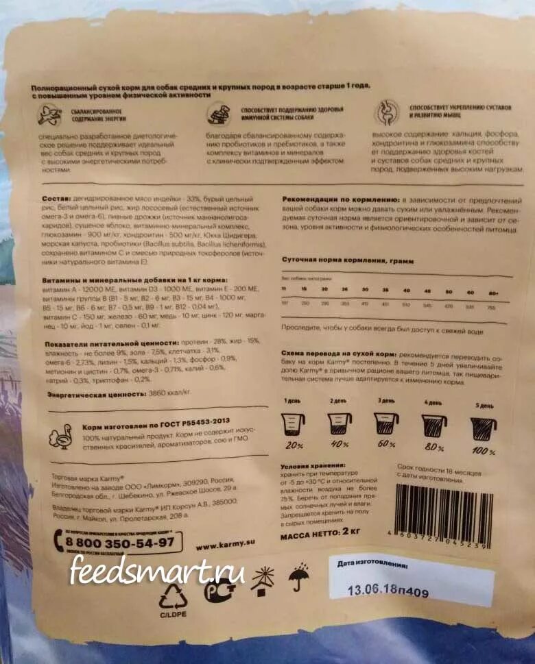Мираторг для крупных собак. Корм для щенков карми юниор таблица. karmy maxi junior норма кормления. корм карми макси эдалт индейка. карми корм для собак состав сухой.