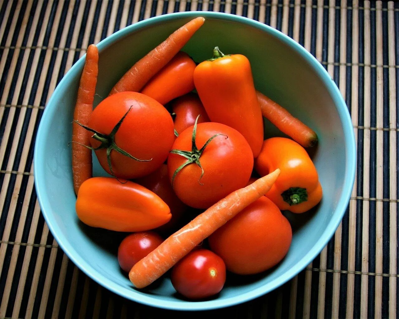 Овощи оранжевого цвета