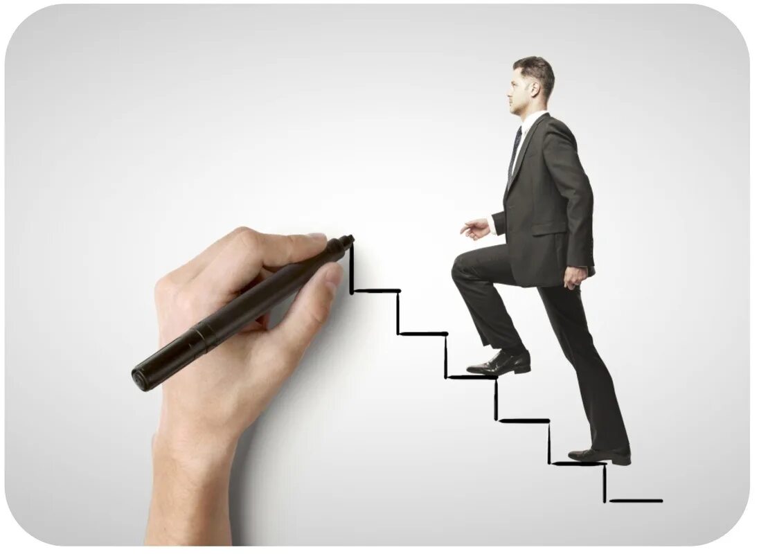 Человек на карьерной лестнице. Человек поднимается по ступенькам. Человек идет по ступенькам. Человек карьерный рост.