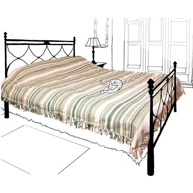шторы в спальне в карандаше. эскиз покрывала на кровать. рисунки покрывало на кровать. кровать иллюстрация. покрывало на кровать набросок.