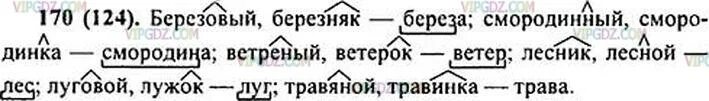 Русский 6 класс 170. Березовый и Березняк смородинный и Смородинка. Русский язык 8 класс ладыженская номер 170. Образованы друг от друга слова берёзовый и Березняк. Русский язык 6 класс упражнение 170.