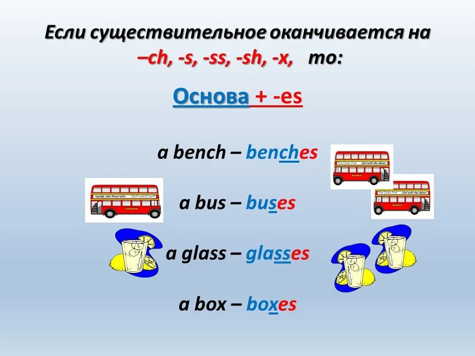 Существительные оканчивающиеся на s. Существительные во множественном числе в английском языке. Существительные оканчивающиеся на о. Окончания множественного числа в английском языке. Очки во множественном числе