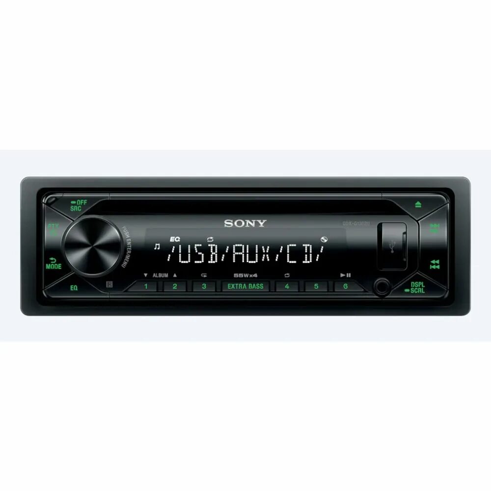 Автомобильная магнитола с CD mp3 Sony cdx-g1301u/q. Sony cdx-g1300u. Магнитола Sony 1 din. Автомагнитола купить в новосибирске