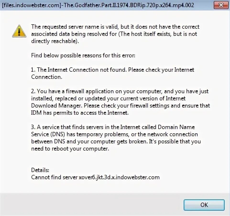 Cannot process the request. The server cannot find the requested page перевод.