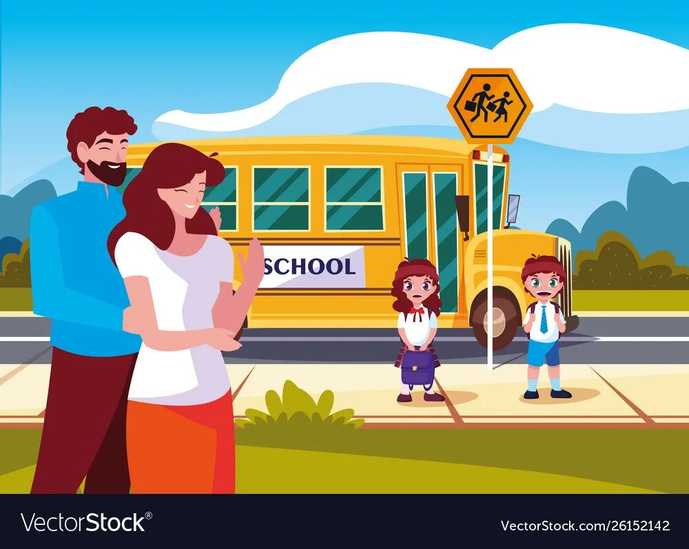 They usually go work by bus