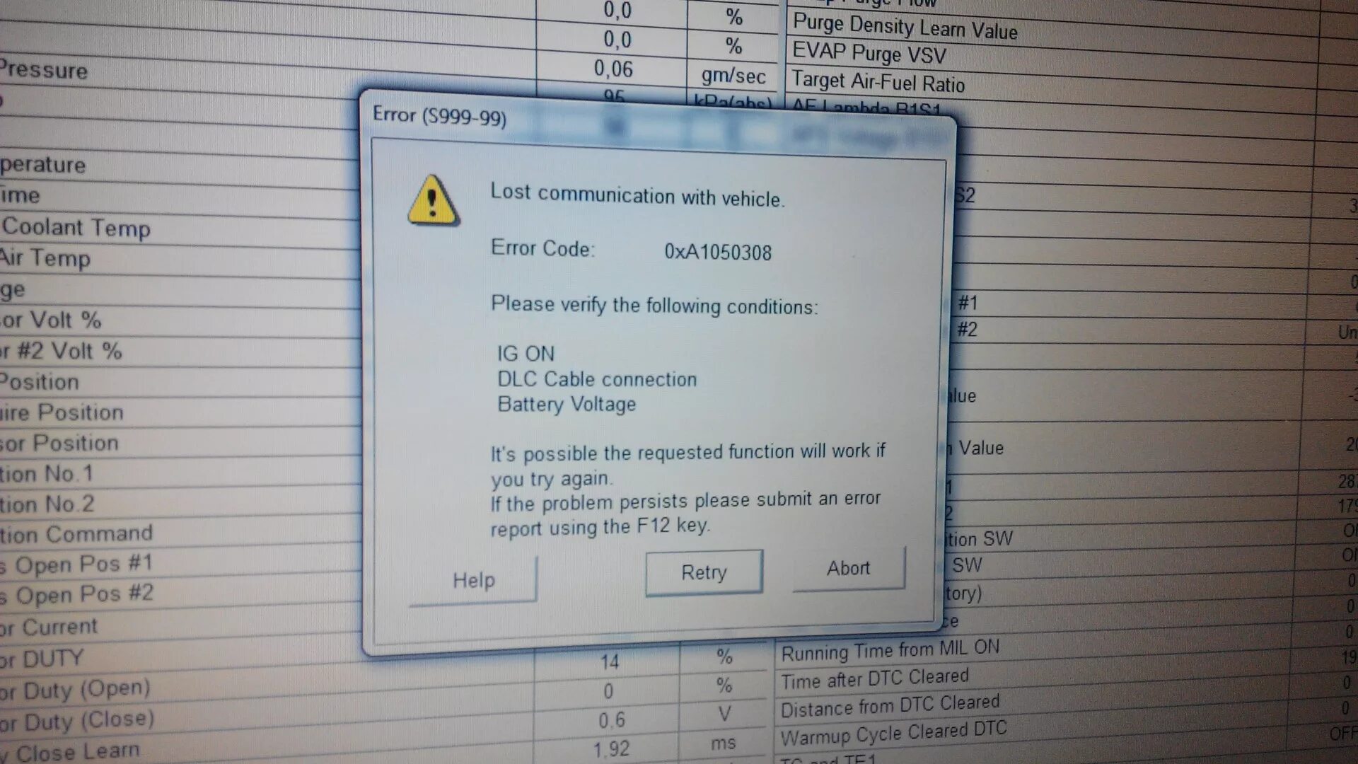 Voltage error