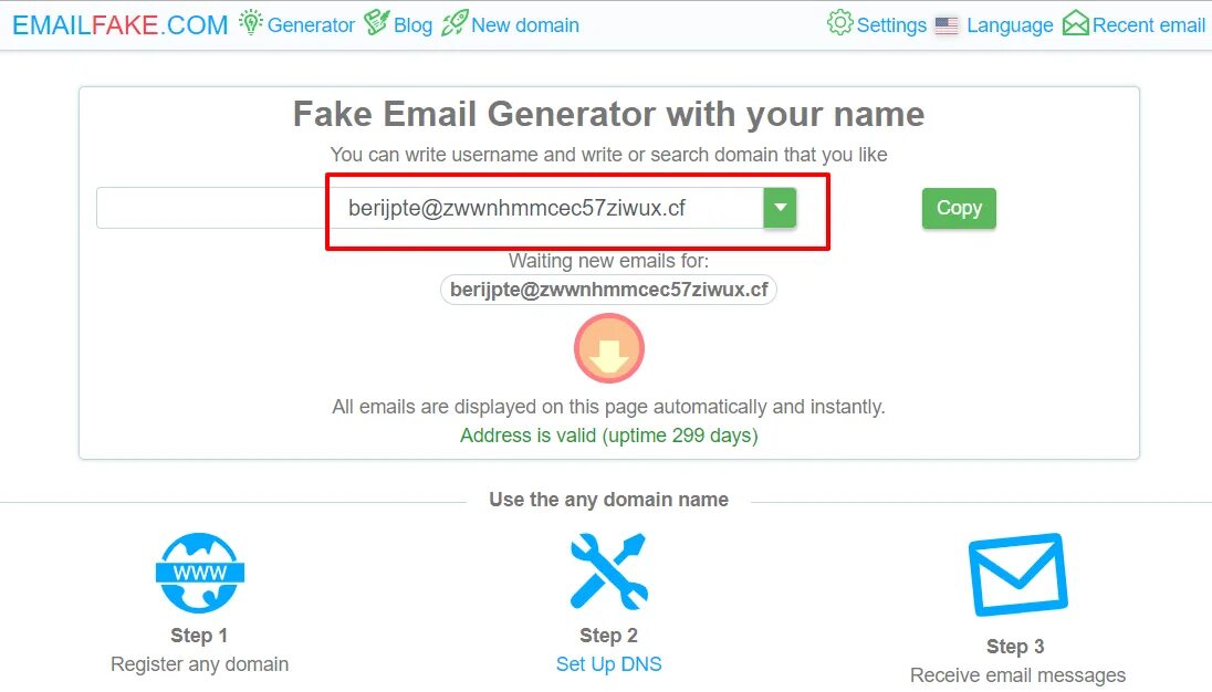 Генератор фейковой почты. Фейковые электронные почты. Fake email Generator.