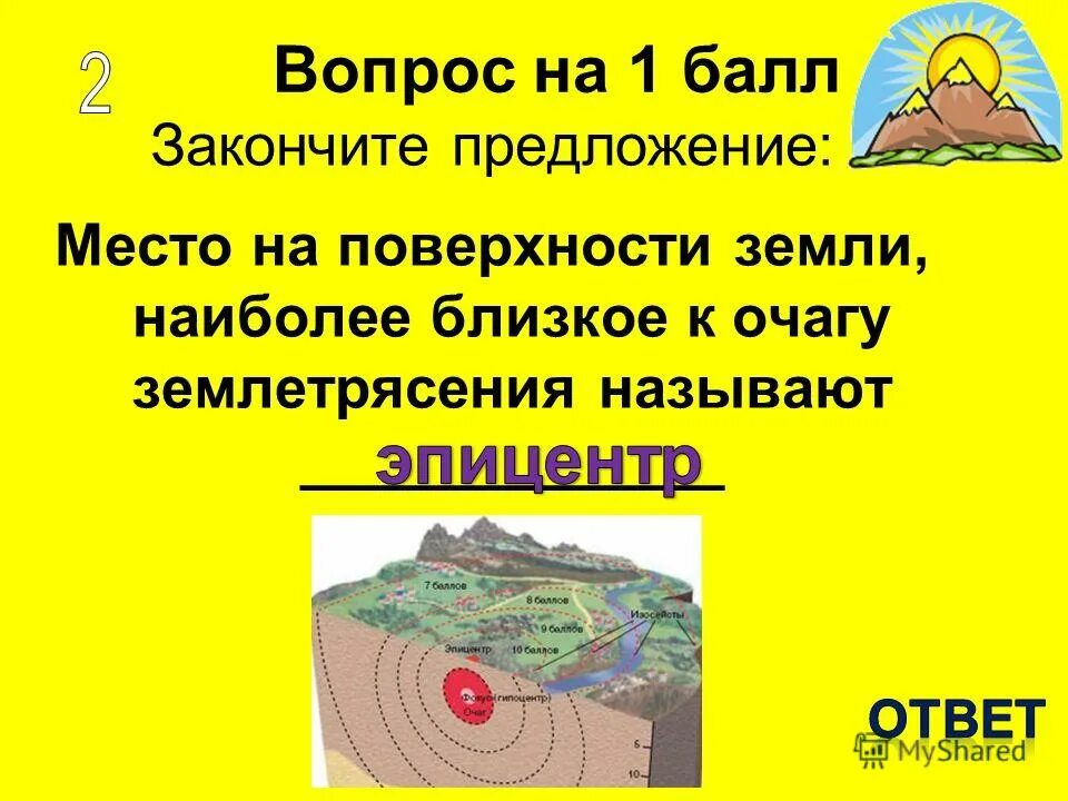 Очагом землетрясения называется. Очаг гипоцентр эпицентр землетрясения. Гипоцентр землетрясения это. Участок земной поверхности над очагом землетрясения называется. Очаг землетрясения.