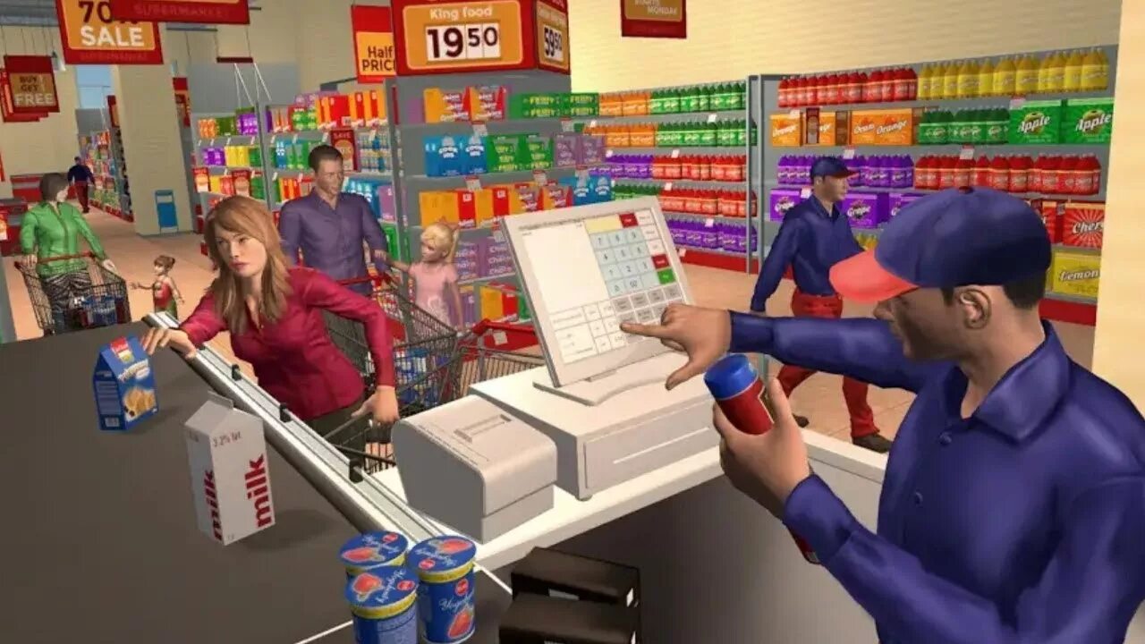 Supermarket simulator 0.1 2.3. Симулятор кассира в магазине. Игра продавец. Игра кассир в продуктовом магазине. Симулятор продуктового магазина.